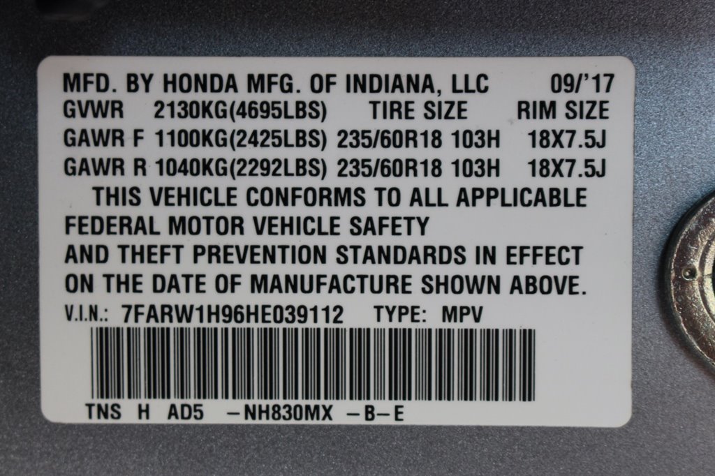 2017 Honda CR-V - $18,995