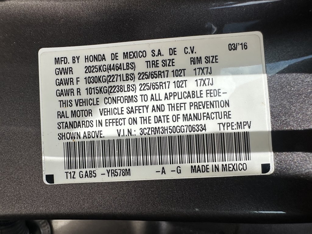 2016 Honda CR-V - $10,995