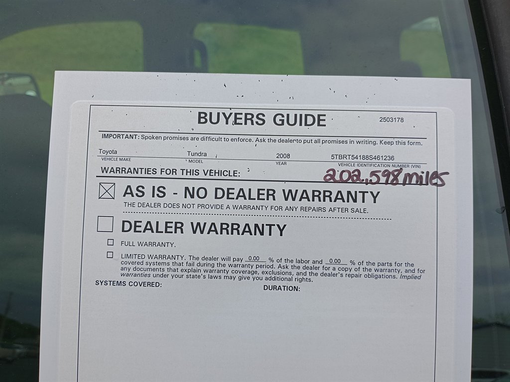 2008 Toyota Tundra SR5 photo