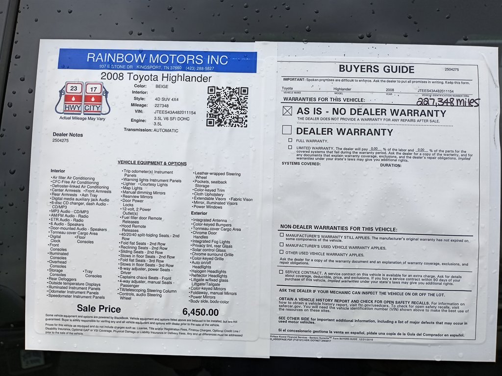 2008 Toyota Highlander Sport photo