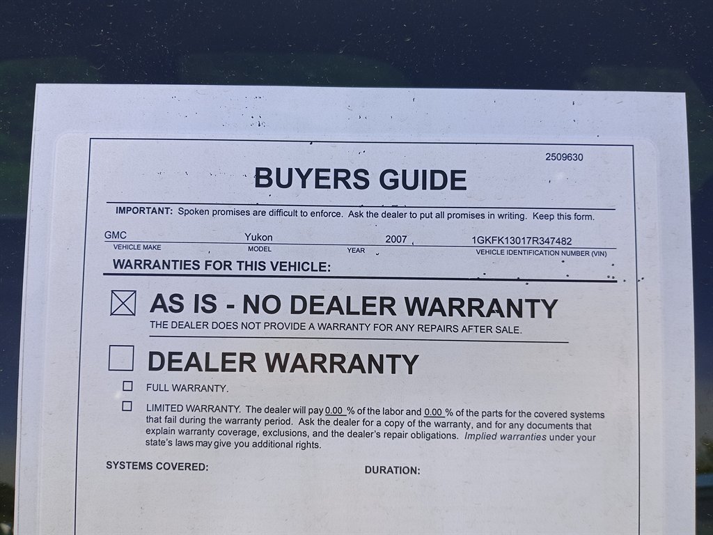 2007 GMC Yukon - $5,950