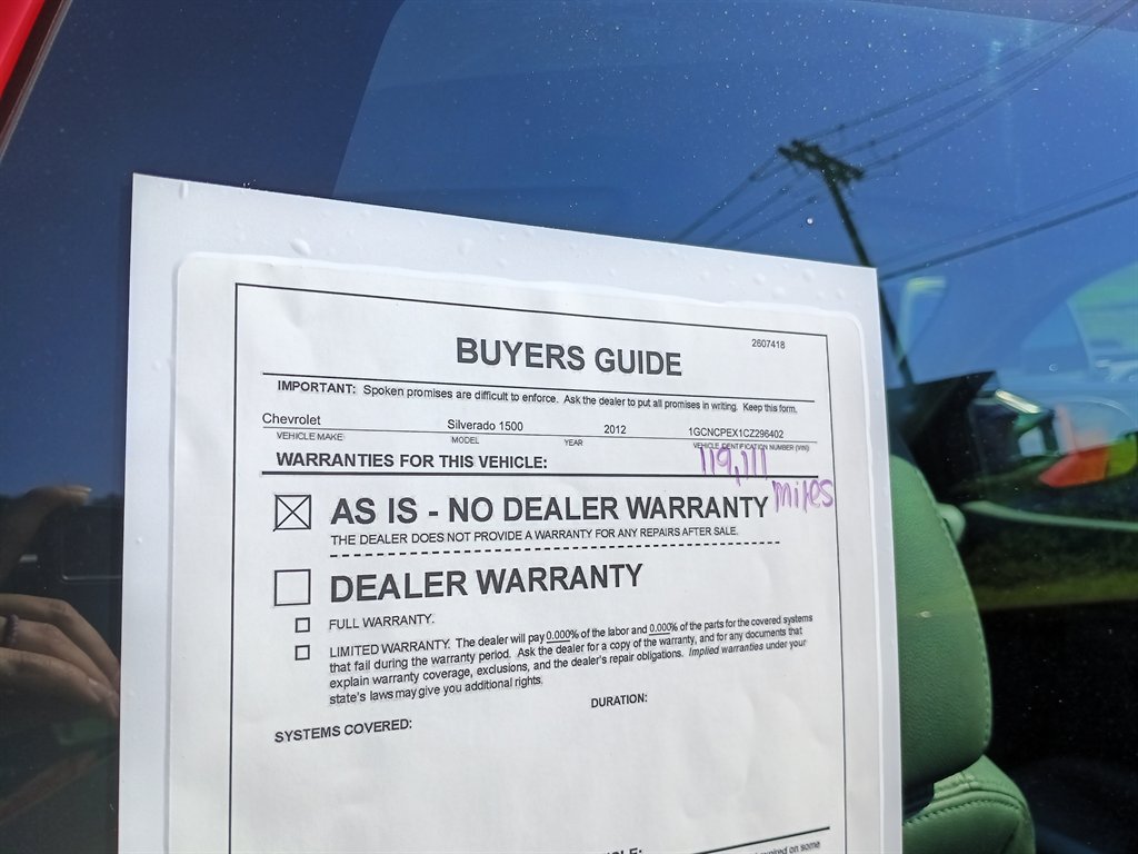 2012 Chevrolet Silverado - $8,950