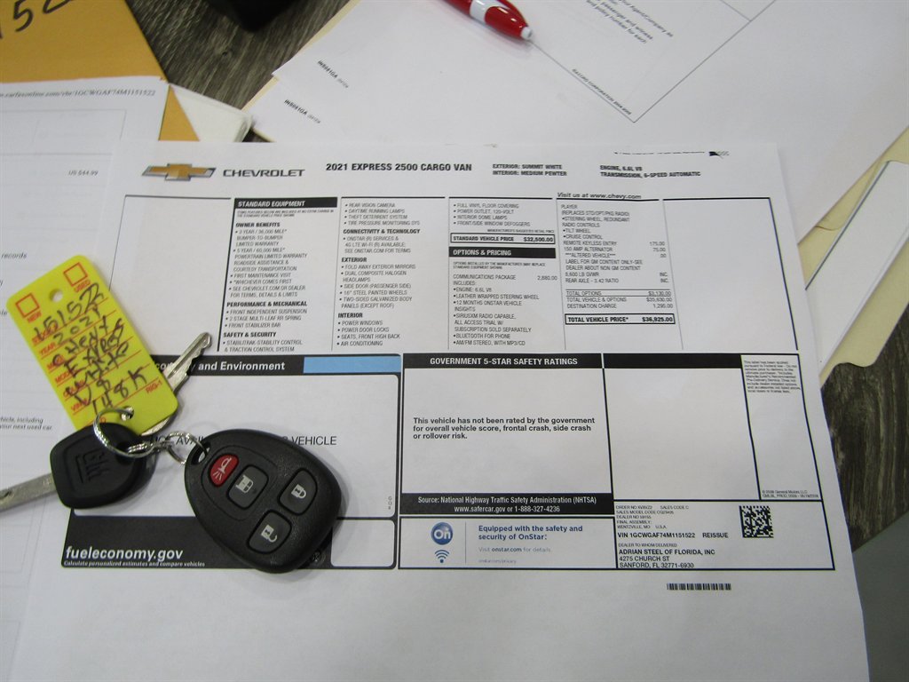 2021 Chevrolet Express - $12,888