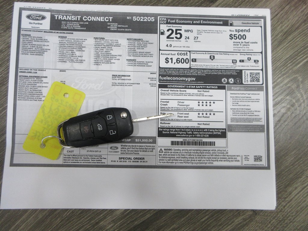 2021 Ford Transit Connect - $12,611