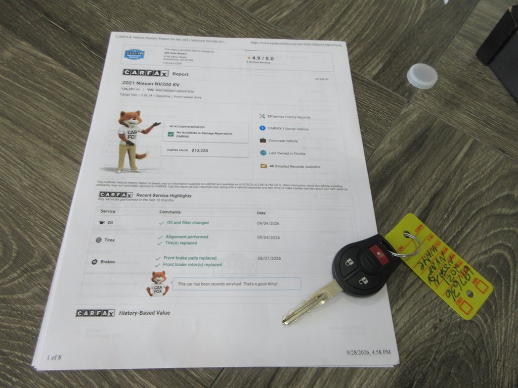 2021 Nissan NV200 - $12,940