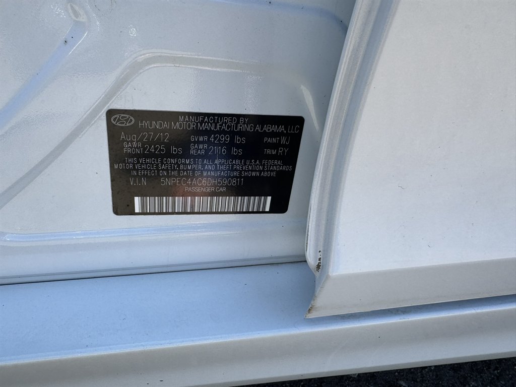 2013 Hyundai Sonata - $11,489