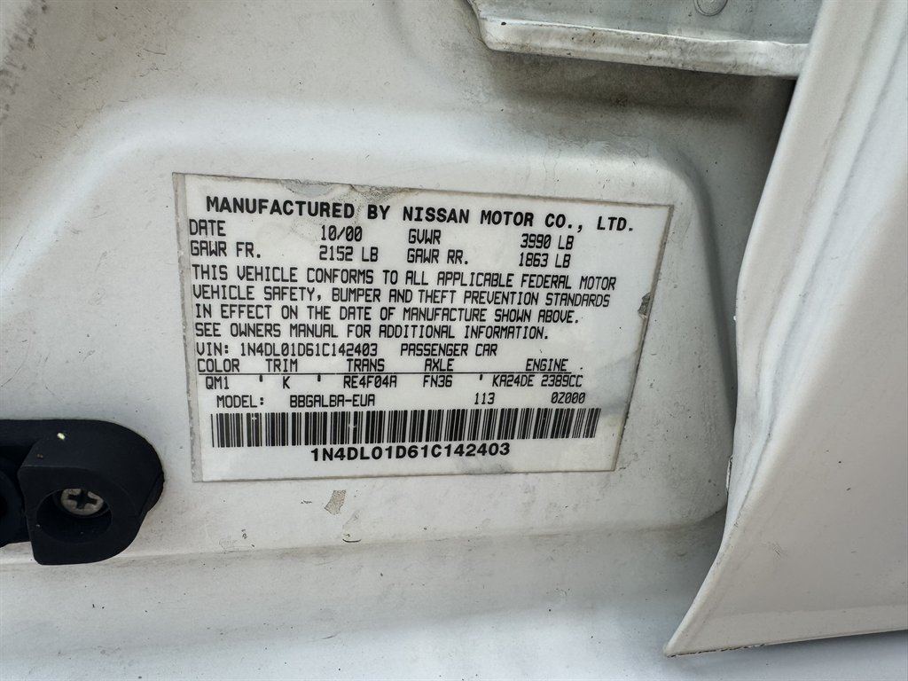 2001 Nissan Altima - $2,450