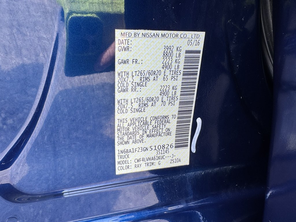 2016 Nissan Titan - $27,745