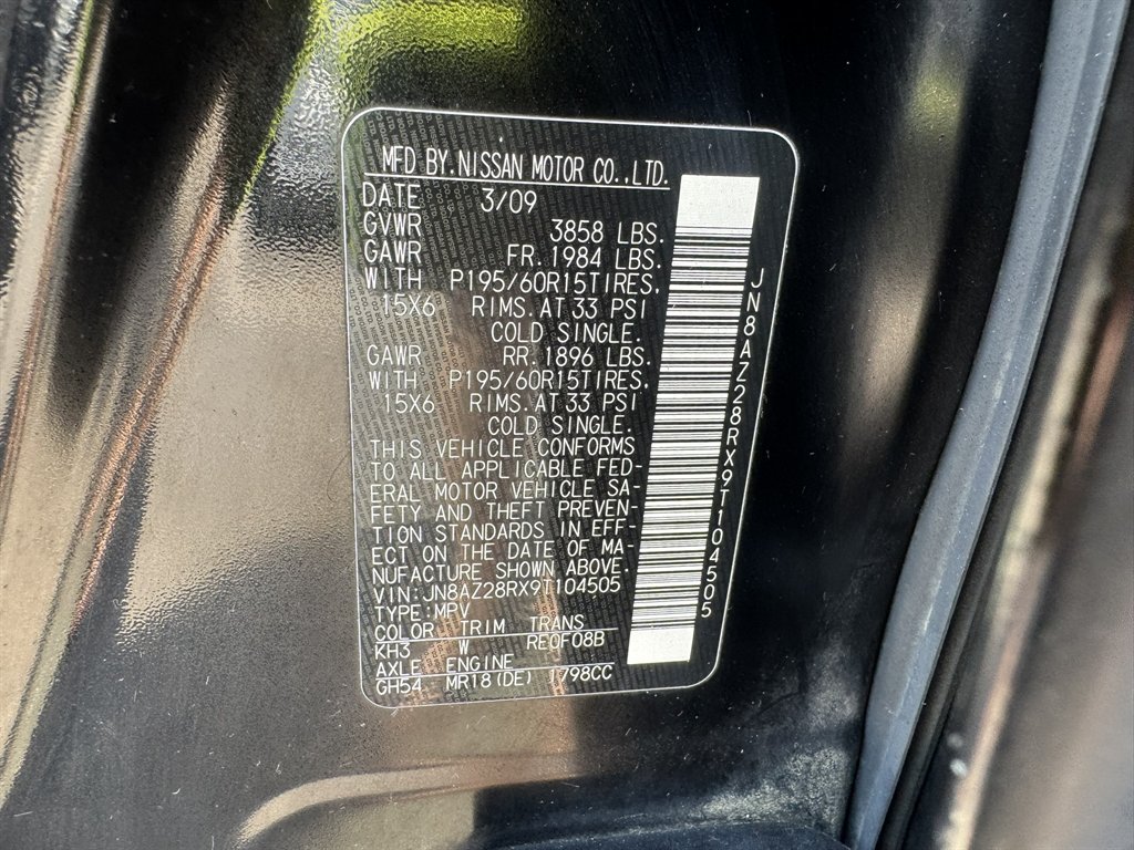 2009 Nissan cube - $3,628