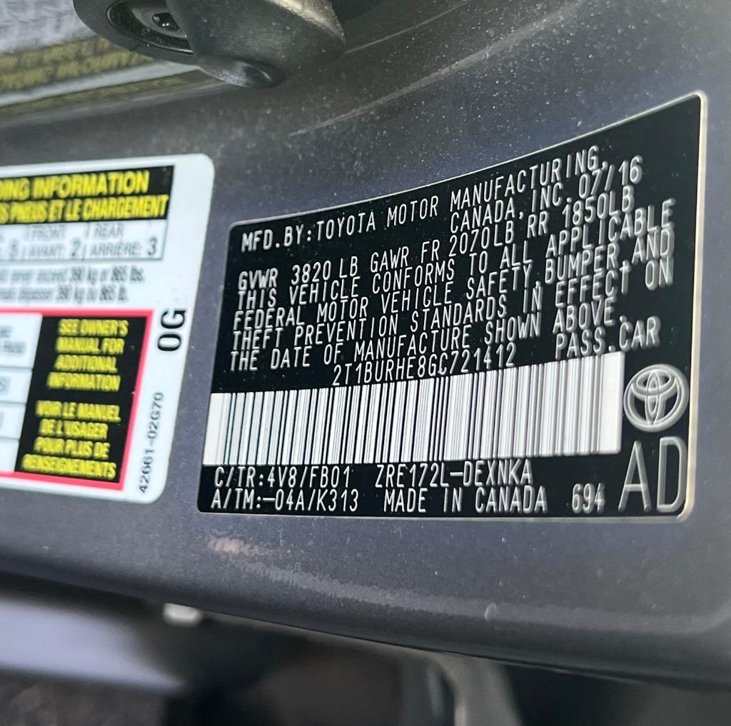 2016 Toyota Corolla - $10,999