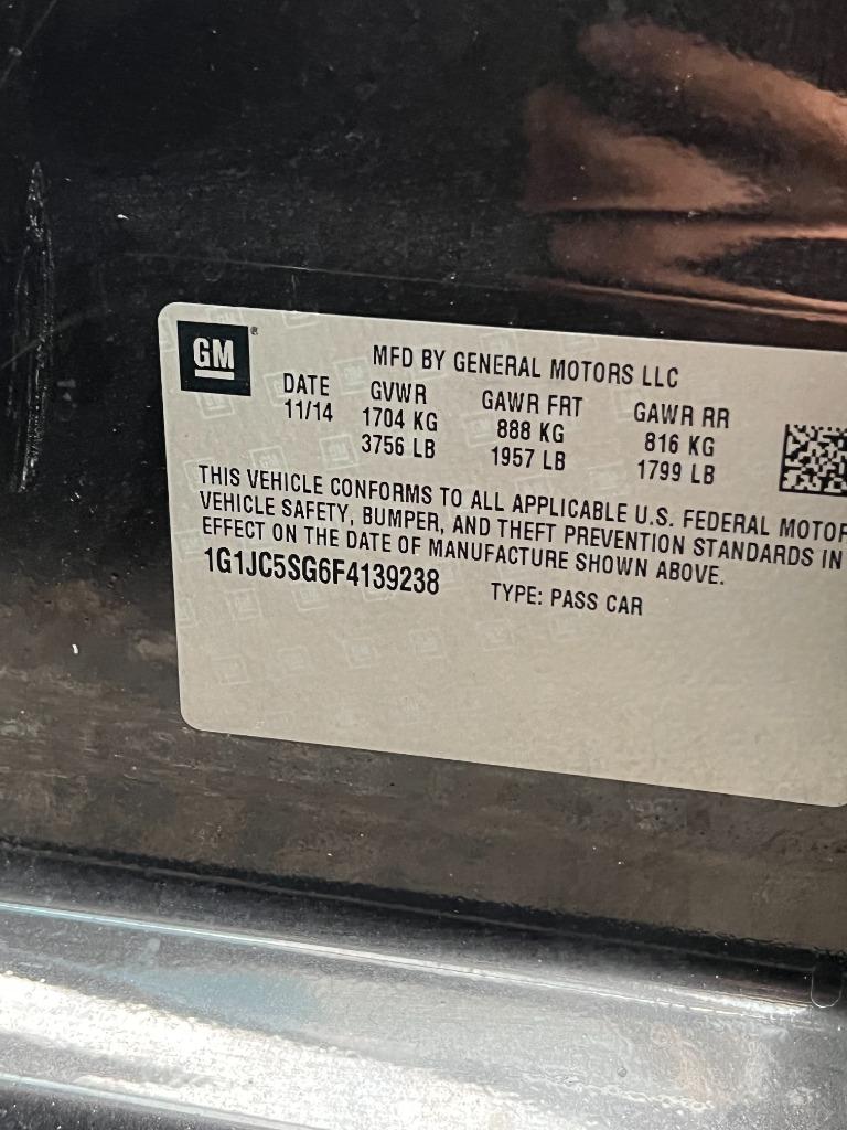 2015 Chevrolet Sonic - $5,999