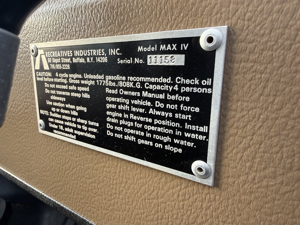 1995 MAX Amphibious IV 6x6 - $4,700