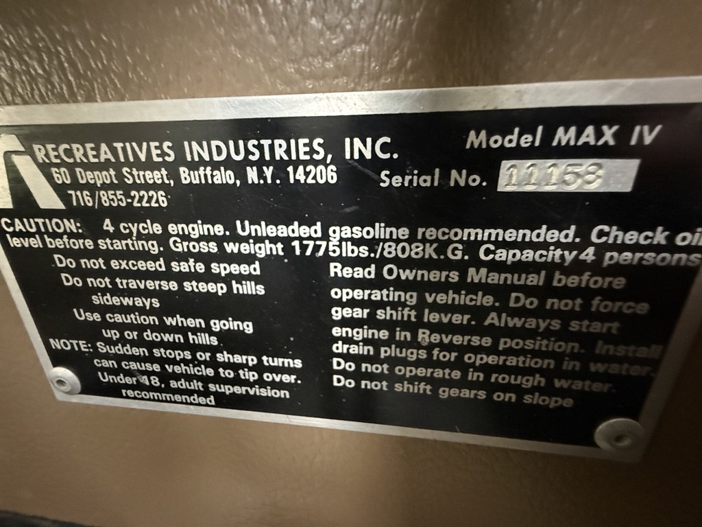 1995 MAX AMPHIBIOUS IV 6X6 - $4,700