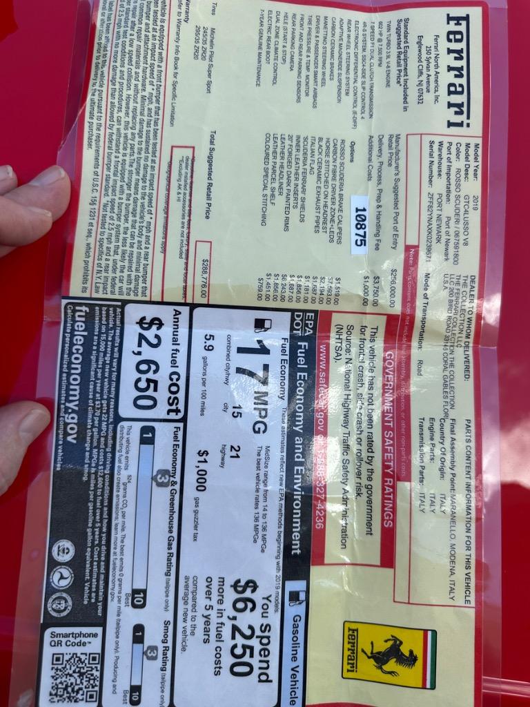 2019 Ferrari 812 Superfast - $216,900