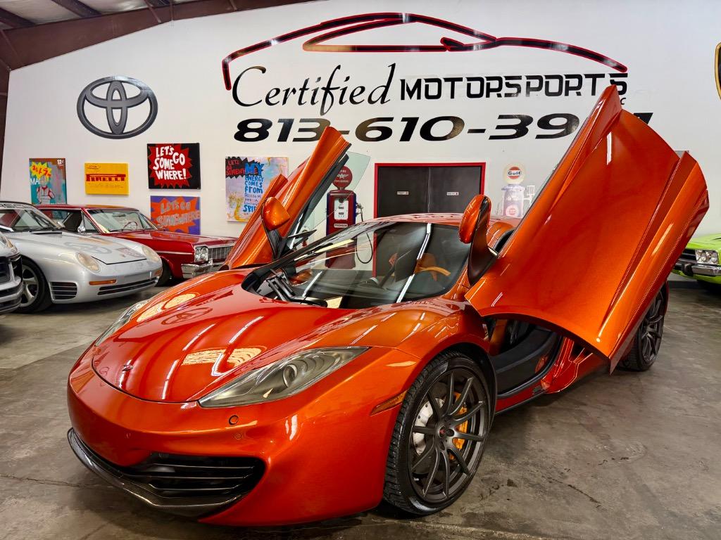 Orange 2012 McLaren MP4-12C Coupe Rear-Wheel Drive