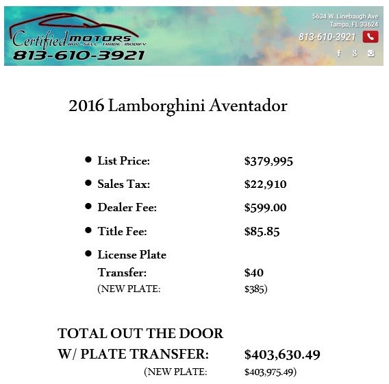 2016 Lamborghini Aventador LP 700-4 photo
