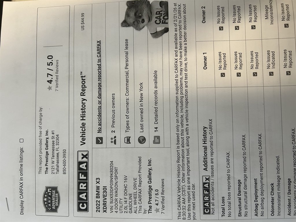 2022 BMW X3 - $27,980