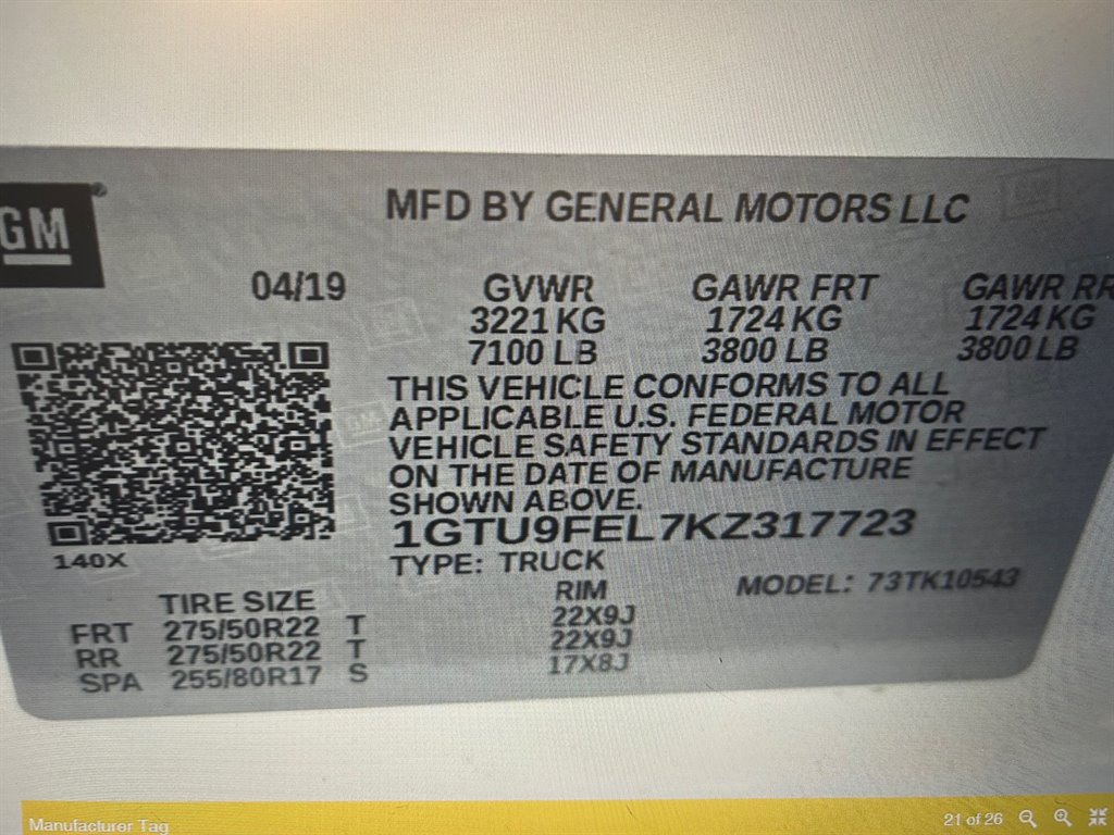 2019 GMC Sierra - $36,890