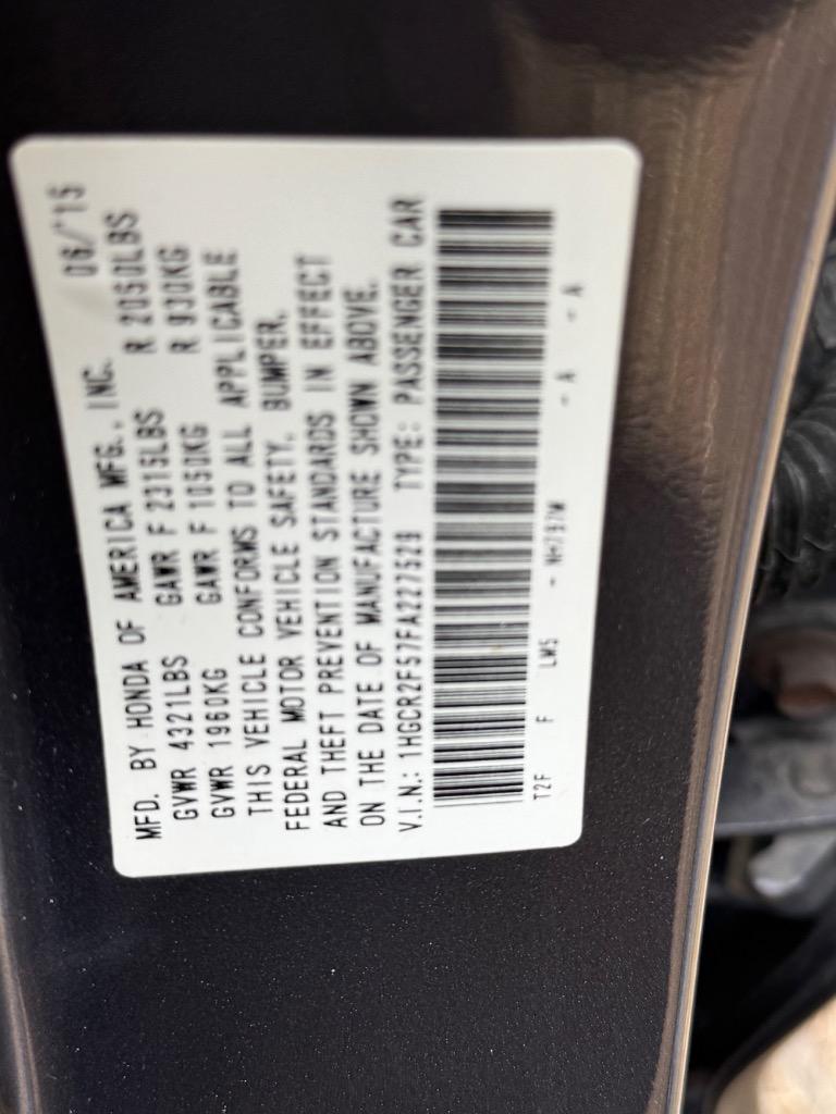 2015 Honda Accord - $8,900