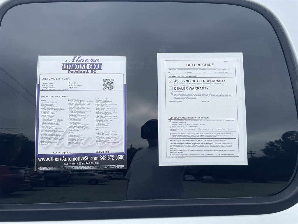 2012 GMC Sierra - $9,960