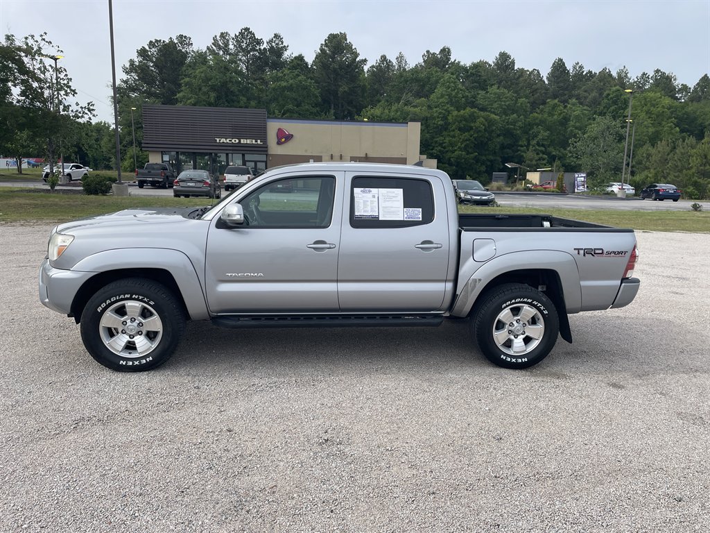 Silver 2015 Toyota Tacoma Double Cab V6 4WD Pickup Truck Four-Wheel Drive Automatic