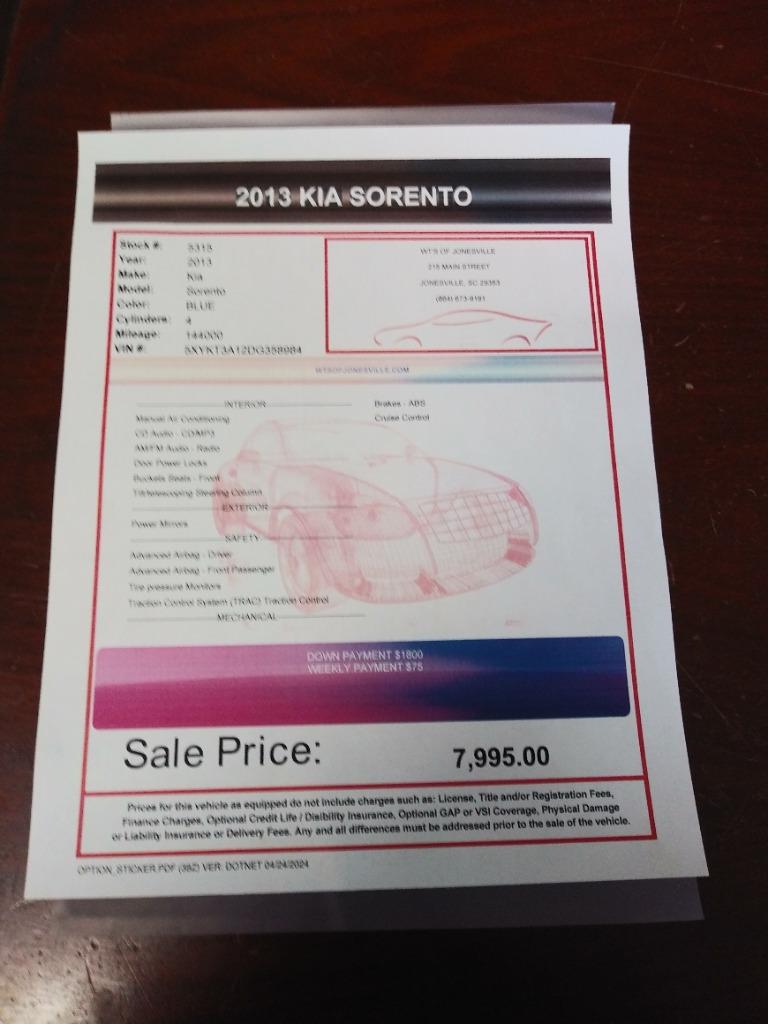 2013 Kia Sorento LX photo