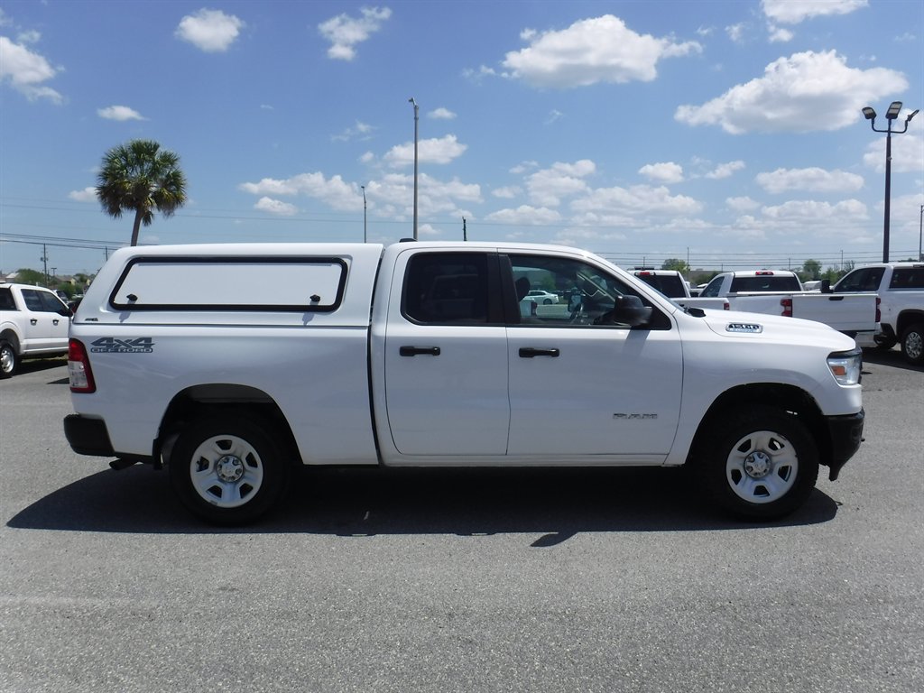 Bright White Clearcoat 2021 RAM 1500 Pickup Truck Four-Wheel Drive Automatic