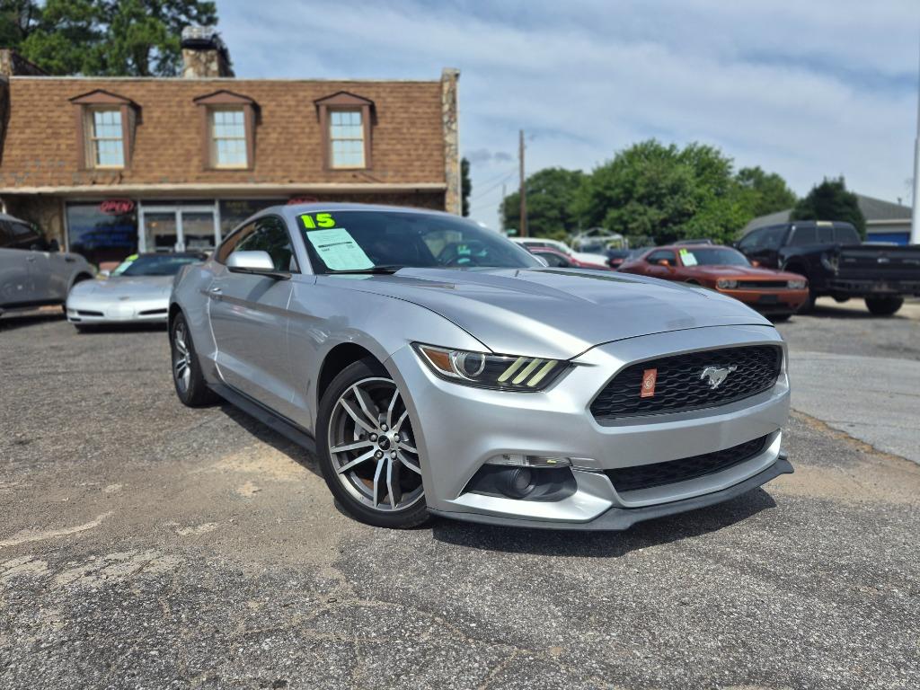 Silver 2015 Ford Mustang Coupe Rear-Wheel Drive Automatic