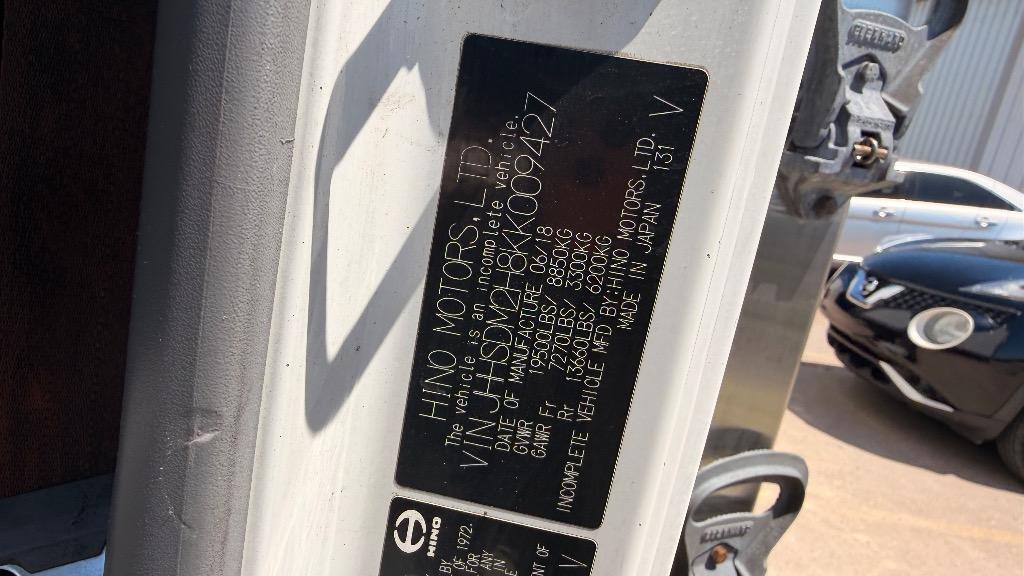 2019 Hino 195