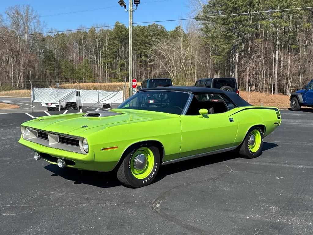 1970 Plymouth Cuda Convertible 528 CI Hemi-Resto mod 5 speed tremec - $149,900