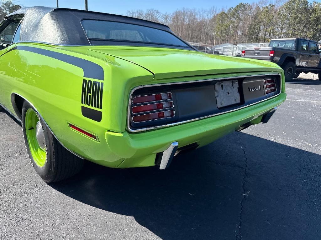 1970 Plymouth Cuda Convertible 528 CI Hemi-Resto mod 5 speed tremec - $149,900