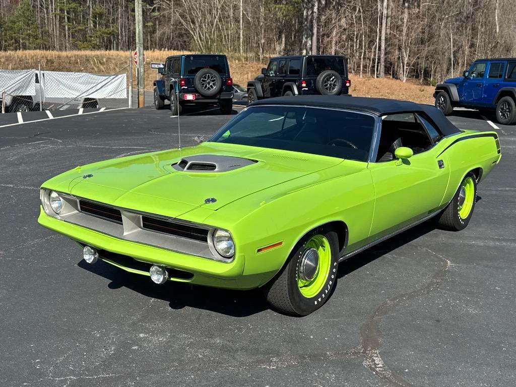 1970 Plymouth Cuda Convertible 528 CI Hemi-Resto mod 5 speed tremec - $149,900