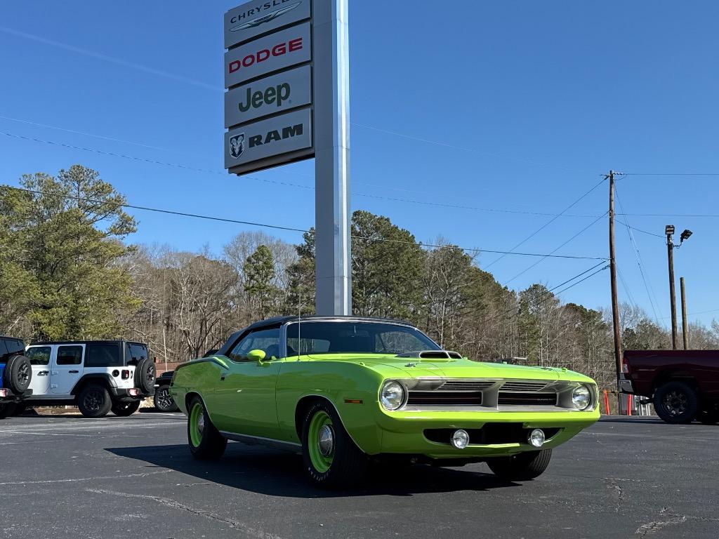 1970 Plymouth Cuda Convertible 528 CI Hemi-Resto mod 5 speed tremec - $149,900
