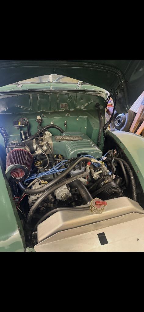 1940 Ford 2 door coupe- Pete n Jake’s chassis, 5.0 fuel injected, vintage air, 4 wheel discs, leather - $75,000