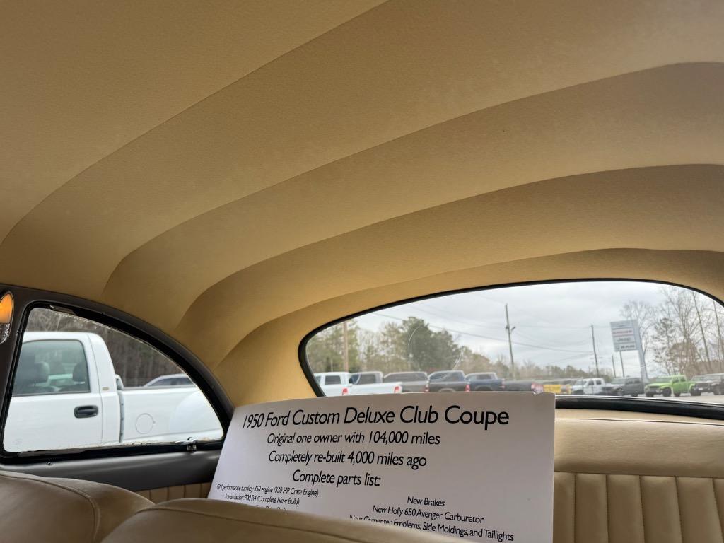 1950 Ford 2 DR Club Coupe 350/700r4, ps,pb,air conditioning, perfect patina, drive anywhere, receipts, build pics - $29,500