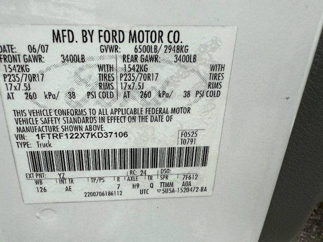 2007 Ford F-150 - $7,900