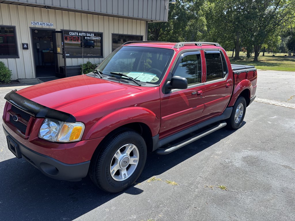 Red (Burgundy) 2004 Ford Explorer Sport Trac XLT Crew Cab Pickup Truck Rear-Wheel Drive Automatic