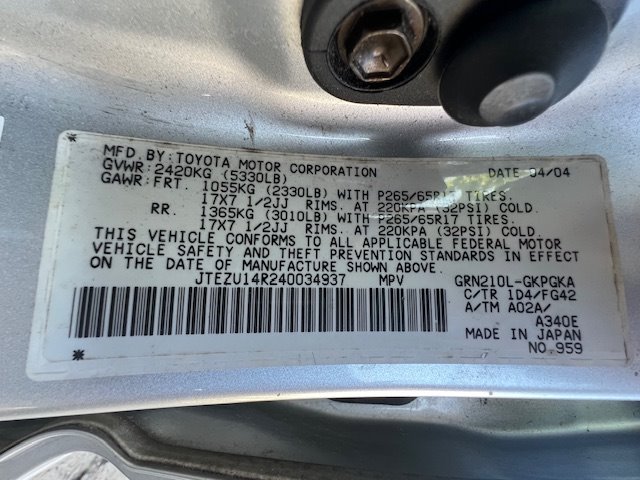 2004 Toyota 4Runner SR5 photo
