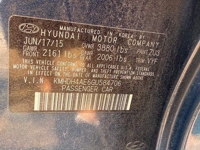 2016 Hyundai Elantra - $2,995