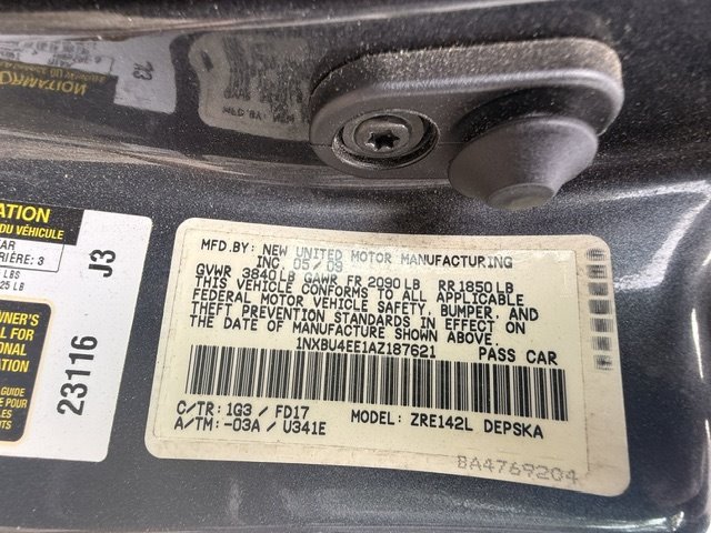 2010 Toyota Corolla - $3,995