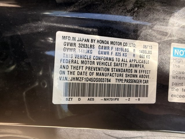 2013 Honda CR-Z - $4,995
