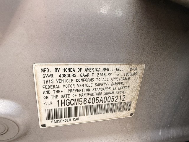 2005 Honda Accord - $2,495
