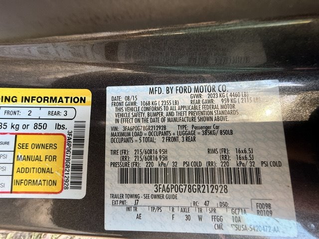 2016 Ford Fusion - $3,495