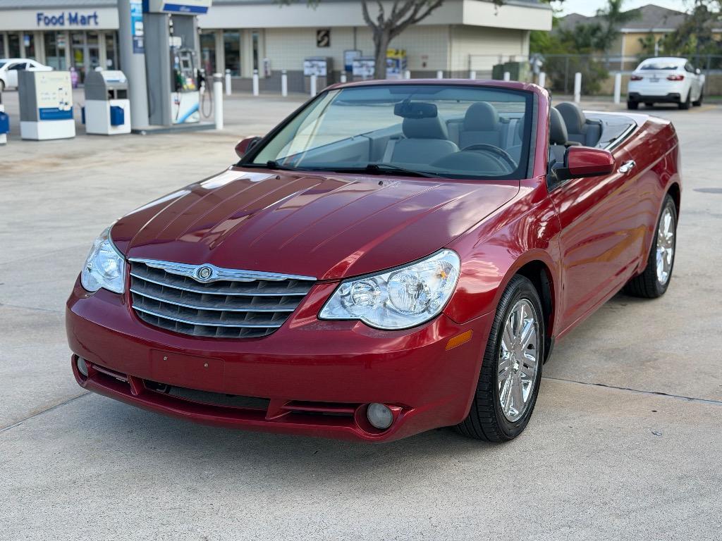 Red (Burgundy) 2008 Chrysler Sebring Limited Convertible FWD Convertible Front-Wheel Drive Automatic