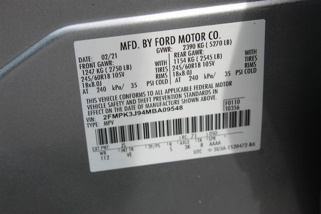 2021 Ford Edge - $13,000