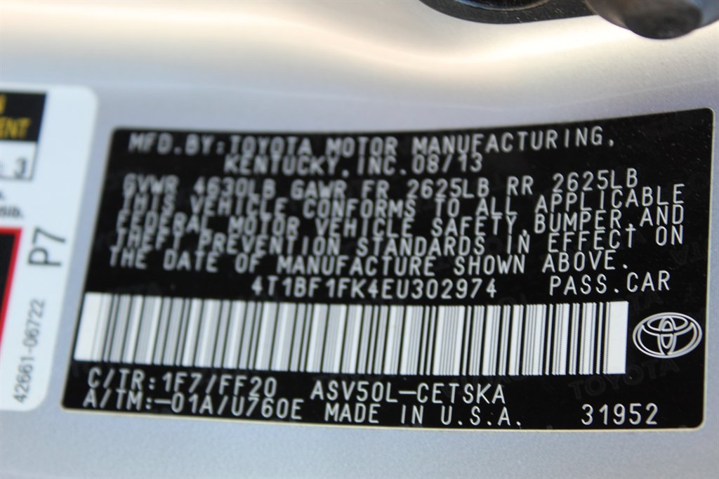 2014 Toyota Camry - $10,500