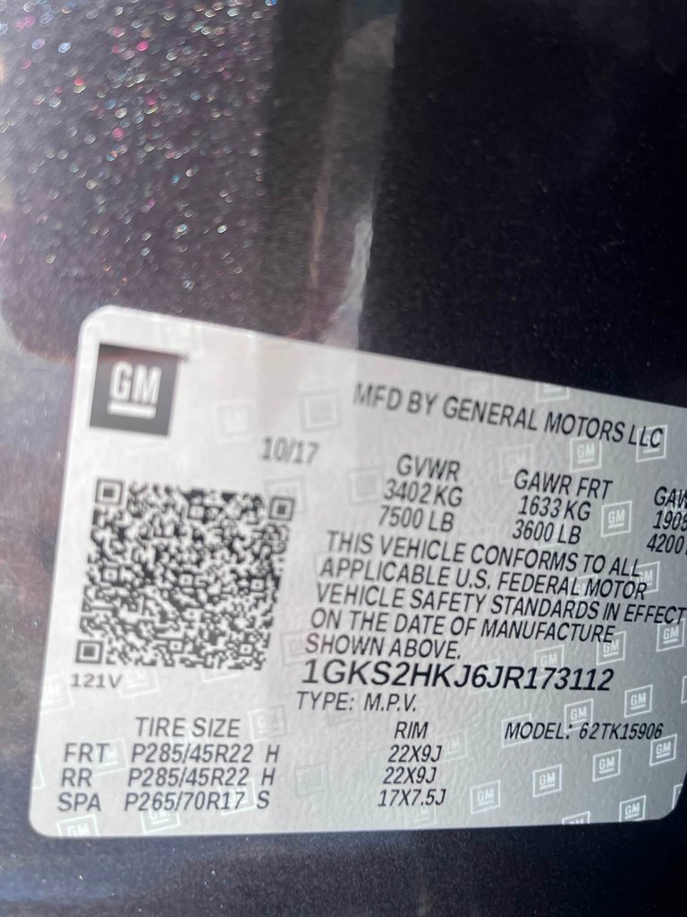 2018 GMC Yukon - $21,950