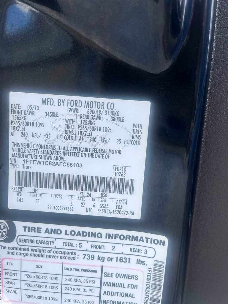 2010 Ford F-150 - $11,950