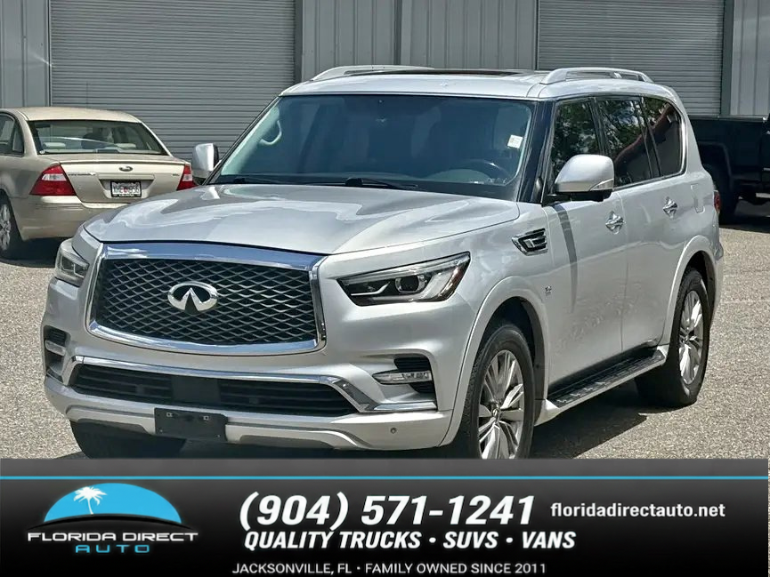 Silver 2018 INFINITI QX80 SUV / Crossover All-Wheel Drive Automatic