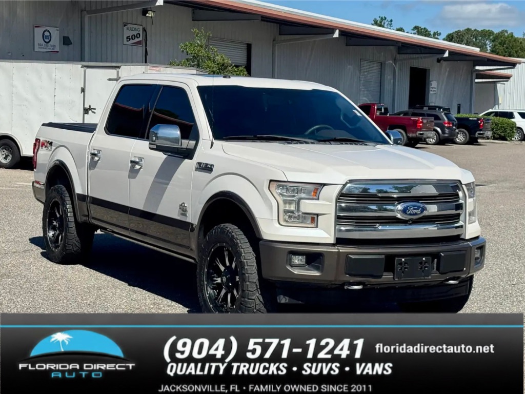 White 2017 Ford F-150 Pickup Truck Four-Wheel Drive Automatic